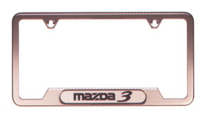 2010 Mazda3 License Plate Frame