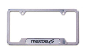 2011 Mazda6 License Plate Frame